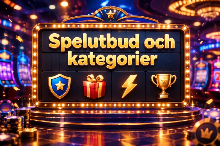 Spelutbud och kategorier
